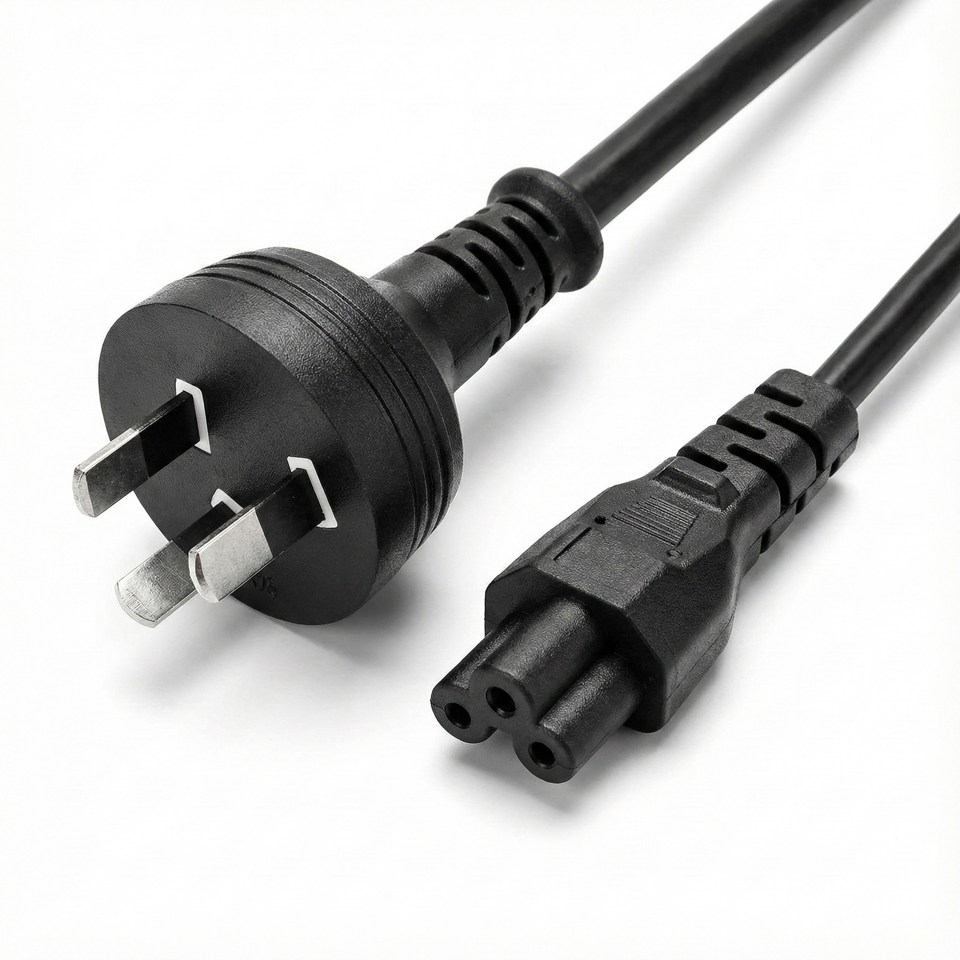 Australian 3-pin AU plug to C5 cloverleaf power cord, 10A 1.8m