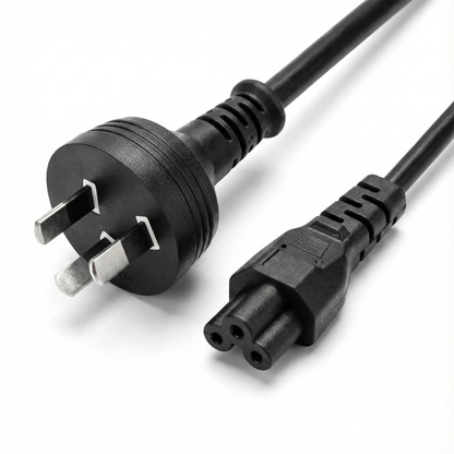Australian 3-pin AU plug to C5 cloverleaf power cord, 10A 1.8m