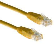 Yellow 15ft Cisco straight-through Cat5e Ethernet patch cable with RJ45 connectors