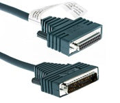 Cisco CAB-NP232C shielded RS-232 serial cable, DB25 to DB50, 10 ft