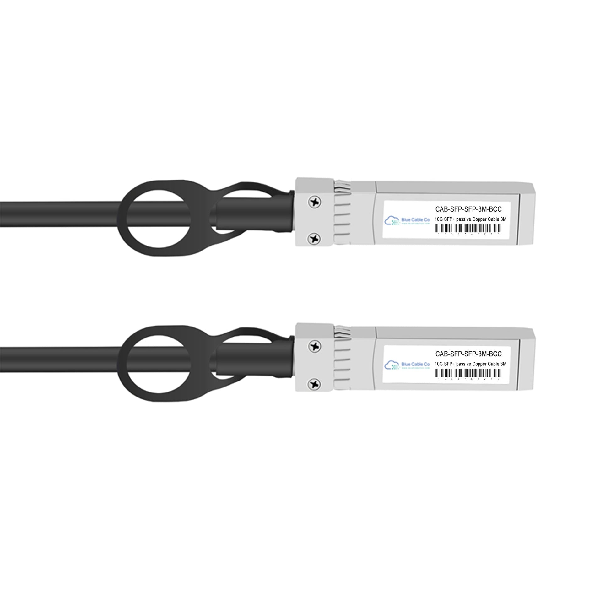 Arista Compatible 10G SFP+ to SFP+ Passive DAC Cable, Black with Silver Connector