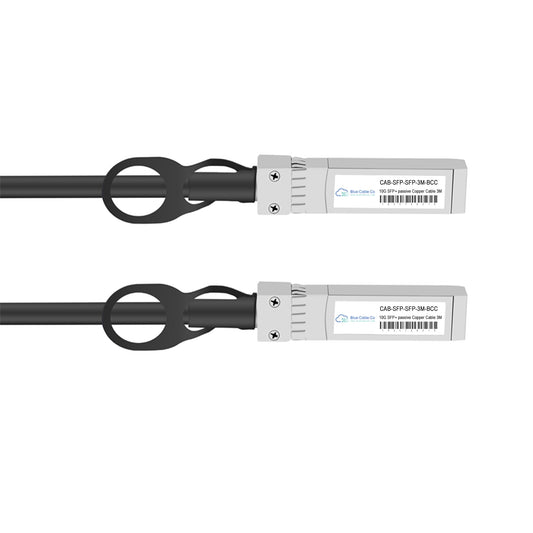 Arista Compatible 10G SFP+ to SFP+ Passive DAC Cable, Black with Silver Connector