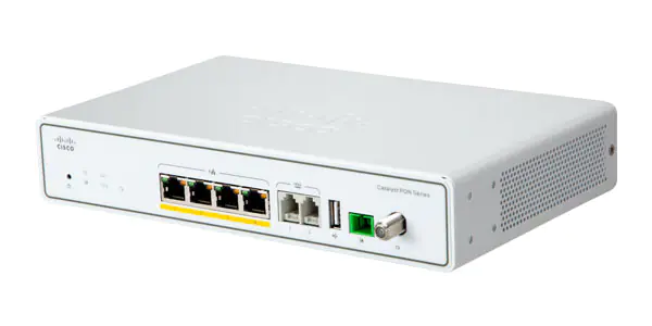 Cisco Meraki MR40 AP with white exterior, black ports on CGP-ONT-4PV