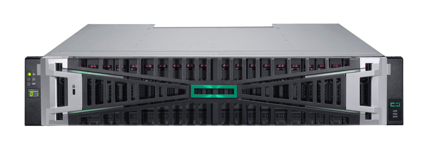 HPE ProLiant DL380 Gen10 server rack with P84177-B25 iSCSI storage