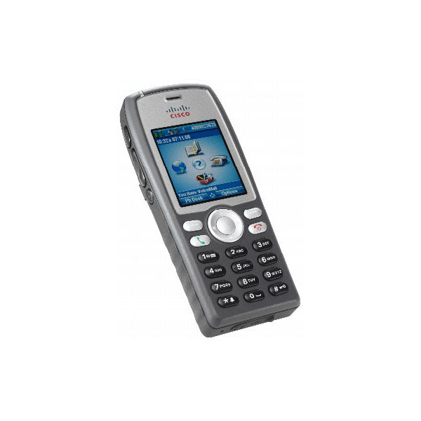Cisco CP-7925G-W-K9 silver wireless IP phone with black keypad