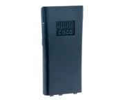 Black leather Cisco wallet case with silver logo for 7921G battery
