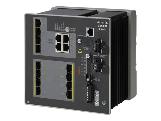 Cisco IE-4000-8GS4G-E | 8x1G SFP access | 4x1G combo uplinks | L2 | LAN Base