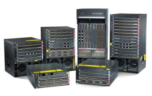 Cisco WS-C6504-E | 4-slot modular chassis, dual PSU bays, field-replaceable fan tray, Sup2T/Sup720 compatible, VSS-ready