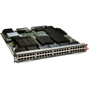 Cisco WS-X6848-TX-2T | 48x 10/100/1000 RJ-45 | PoE: — | Uplinks: — | License: —