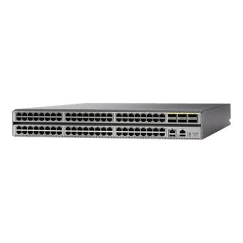 Cisco N9K-C93120TX switch with sleek black and silver design