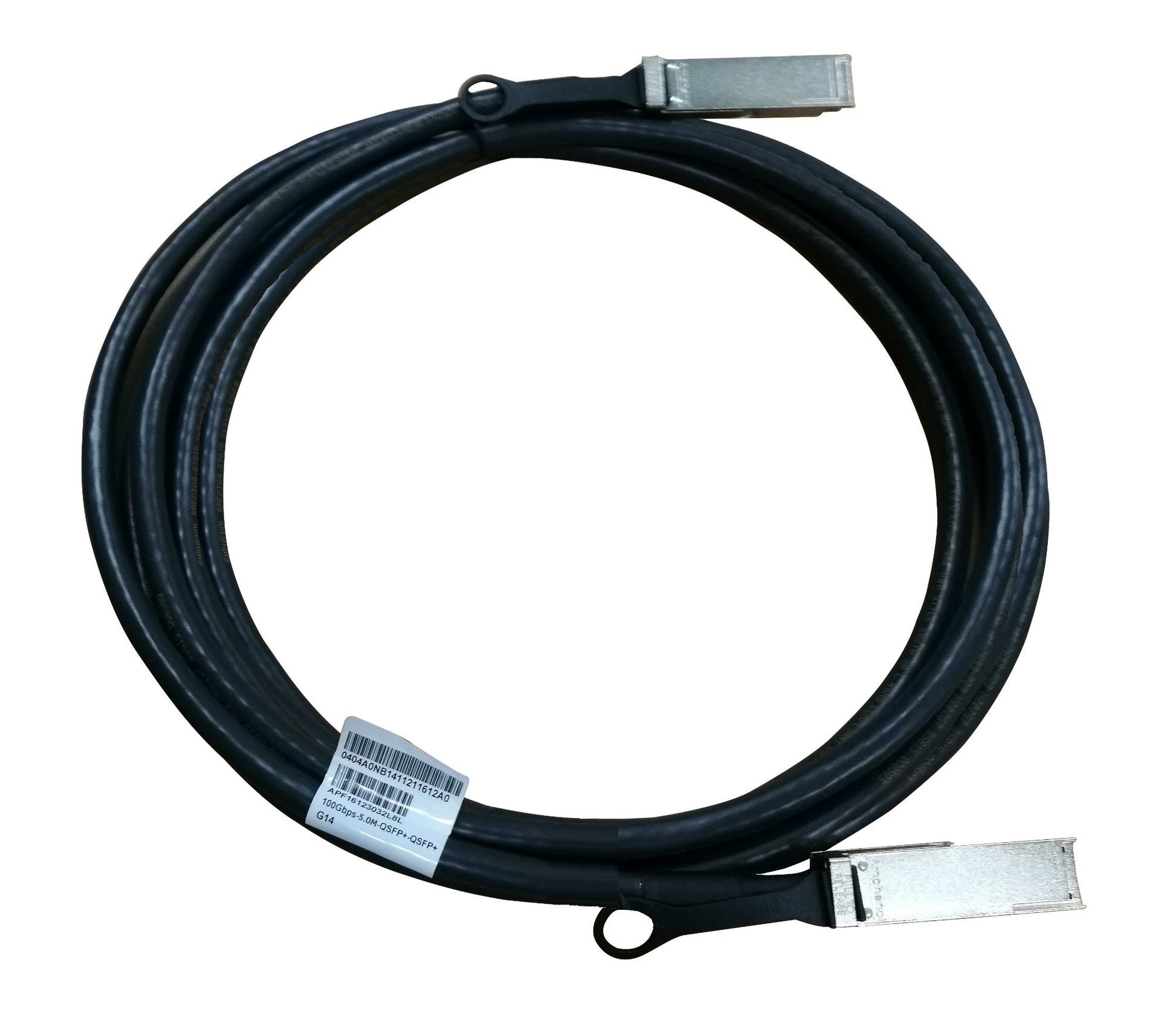 HPE JL273A 100G QSFP28 DAC passive twinax cable with silver connectors, 5m