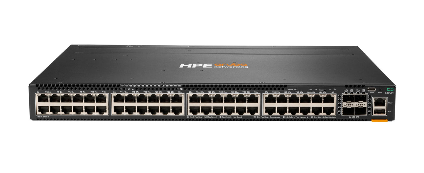 Aruba JL663A HPE 1820 switch with 48x 1G RJ45 ports and 4x SFP56 uplinks