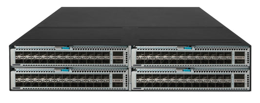 HPE JQ076A black 4-slot modular Cisco switch with multiple ports