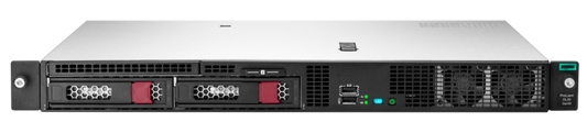 HPE HPE-DL20-G10 | 1U short-depth, single-socket Xeon E-Series, DDR4 ECC, hot-plug SAS/SATA SFF, HW RAID, 1/10GbE, redundant PSU, OOB mgmt