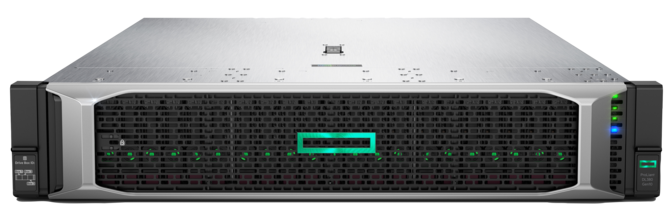 HPE HPE-DL385-G10-PLUS | 2U rack | dual-socket AMD EPYC 7002/7003 | up to 32x SFF or 12x LFF; broad NVMe/SAS/SATA mix | Smart Array/SR RAID | PCIe 4.0 | OCP 3.0 NIC (1/10/25/100GbE) | iLO 5 | redundant 800–1600W PSUs