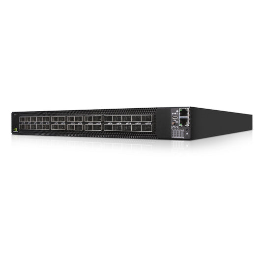 NVIDIA MSN3700-CS2FC | 32x100G QSFP28, No PoE, Uplinks: flexible via QSFP28 breakout (4x25G/2x50G), License: Cumulus Linux, Airflow: P2C