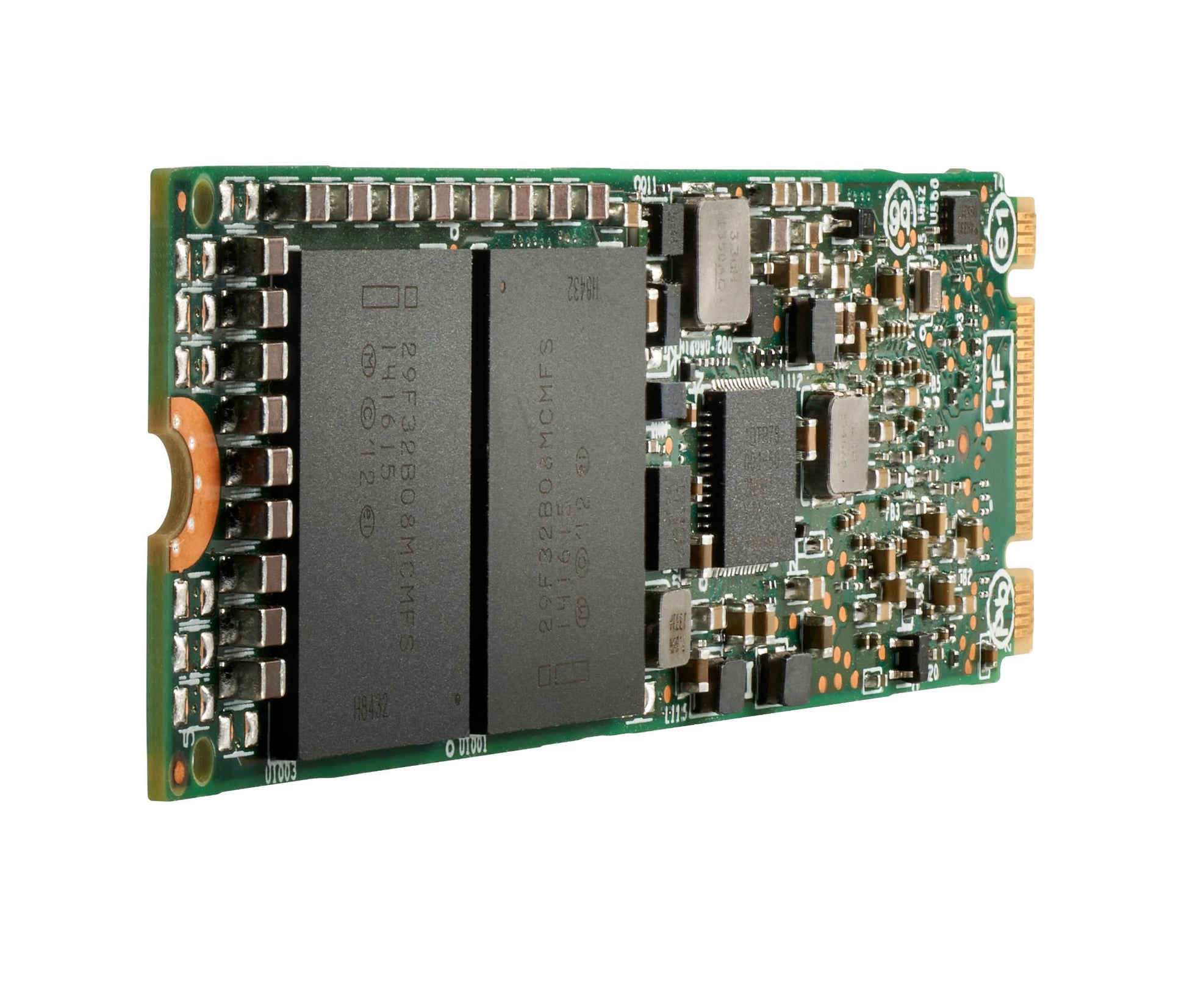 HPE P80324-B21 1.92TB NVMe PCIe Gen4 M.2 SSD with green circuit board