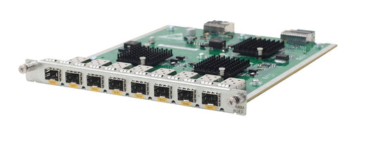 HPE JG425A HMIM module with 8x 1GbE SFP ports on green circuit board