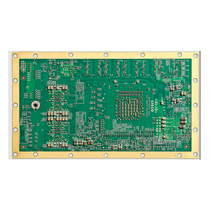 Cisco ess-9300-8x16t-w-a catalyst ess9300 xmc switch circuit board with gold edge connectors and intricate electronic components
