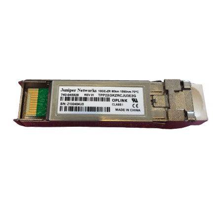 Juniper EX-SFP-10GE-ZR | 10GbE SFP+ | 10GBASE-ZR | 1550 nm | 80 km SMF | LC duplex | 0–70°C