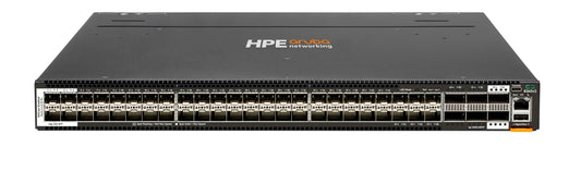 Aruba R9G22A | 48x 1/10/25G SFP28 + 6x 40/100G QSFP28 | No PoE | AOS-CX base (no feature license) | Port-to-Power airflow | 5 fans, 2 PSUs