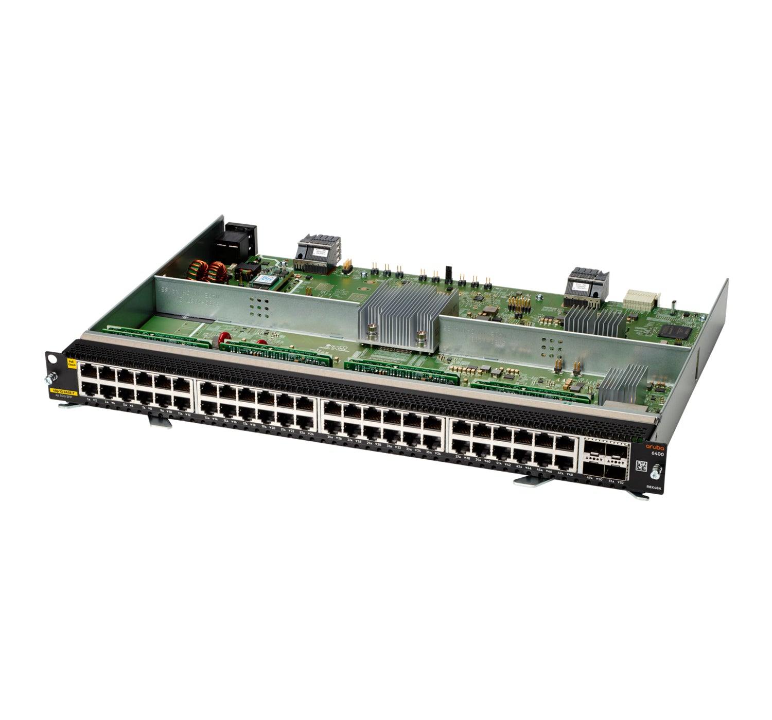 Aruba R0X40B 48-port 1GbE PoE switch with SFP56 uplinks