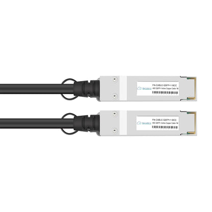 Fortinet Compatible 40G QSFP to QSFP Copper DAC Cable, Black with White Connectors
