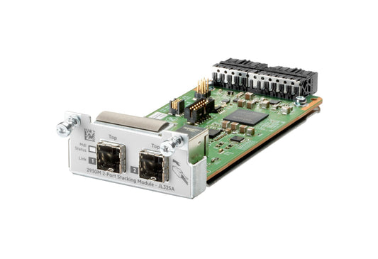 Aruba JL325A | 2-port VSF stacking module for 2930M; high-bandwidth interconnects using DAC or SFP+ optics