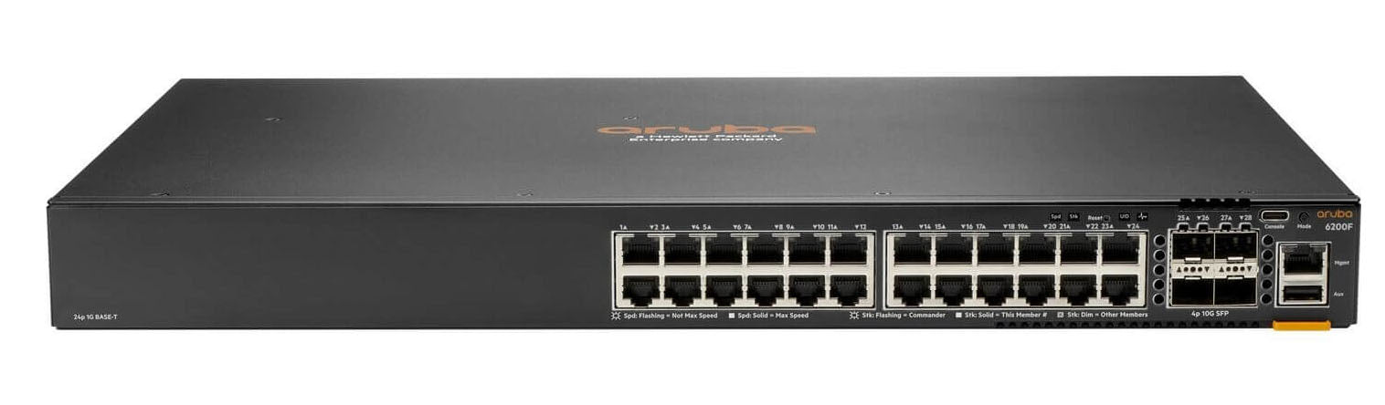 Aruba JL725B 24-port PoE+ L3 managed switch with 4x10G SFP+ uplinks