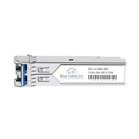 White ITFZTCHLX-BCC Sophos compatible 1GB single-mode fiber optic module by Blue Cable Co