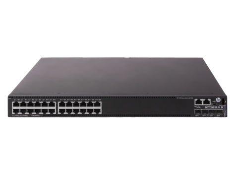 HPE JH324A 48-port black Gigabit Ethernet switch with 4x 10G SFP+ uplinks
