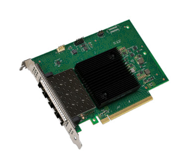 Cisco UCSC-P-I8Q25GF network card with green PCB, black heatsink, silver connectors