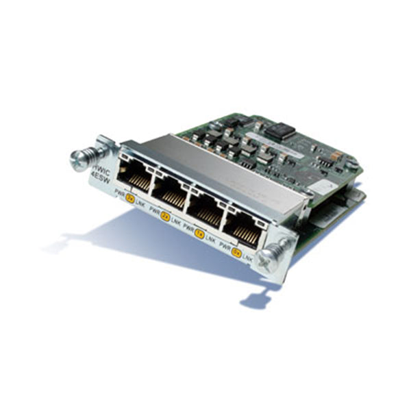 Cisco HWIC-4ESW-POE 4-port 10/100 PoE Ethernet switch module