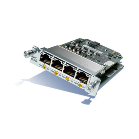 Cisco HWIC-4ESW-POE 4-port 10/100 PoE Ethernet switch module