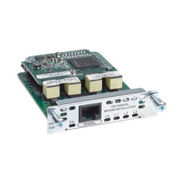 Cisco HWIC-4SHDSL green circuit board with silver components