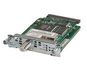 Cisco 1841 router HWIC-CABLE-D-2 module with green PCB and silver casing