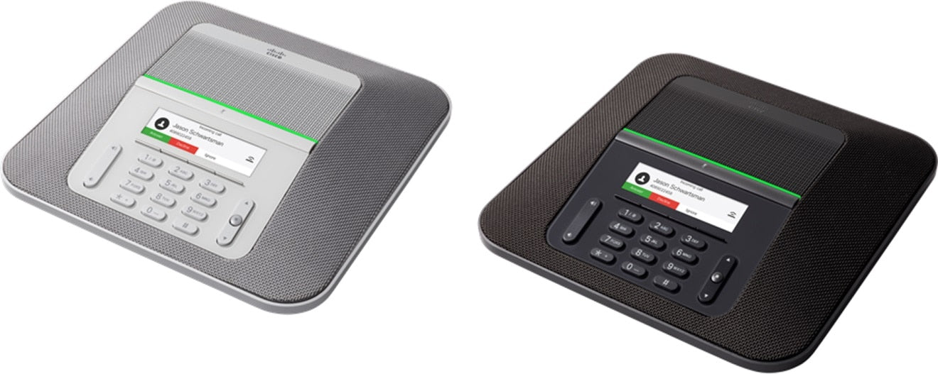 Cisco CP-8832-EU-K9 | IP conference phone base | SIP/SCCP (CUCM) | 10/100 Ethernet | PoE 802.3af Class 3 | 360° mic, ~6.1 m reach | EU/APAC charcoal