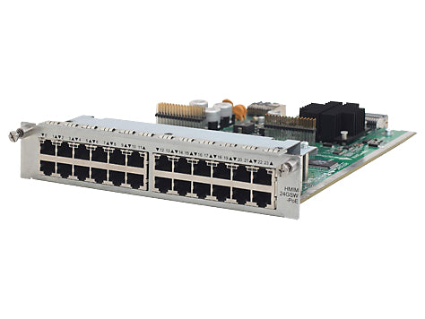 HPE JG427A HMIM PoE switch module with 24x 1GbE RJ45 PoE ports