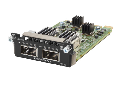 Aruba JL079A | 2x 40GbE QSFP+ module, adds dual 40G uplinks/stacking for 3810M