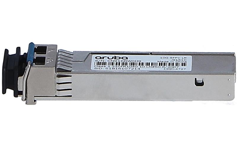 Aruba J9151D 10GbE SFP+ transceiver module with LC duplex fiber connectors