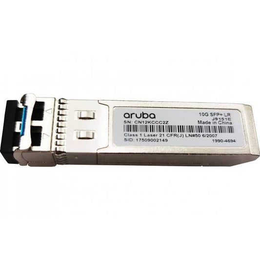 Aruba J9151E | 10GbE SFP+ | 10GBASE-LR | 1310nm | 10km SMF | LC duplex