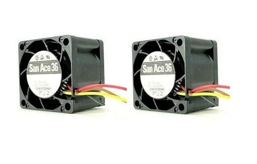 Cisco ACS-4330-FANASSY black San Ace 36 plastic fan with red yellow wires
