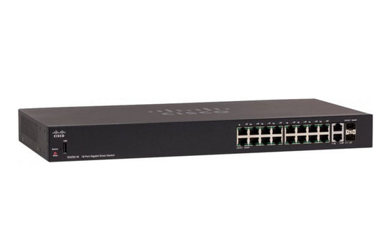 Cisco SG250-18-K9-AU | 18x 1G RJ45, non‑PoE, 2x 1G SFP (combo) uplinks, Smart Managed L2 with static routing (no license)