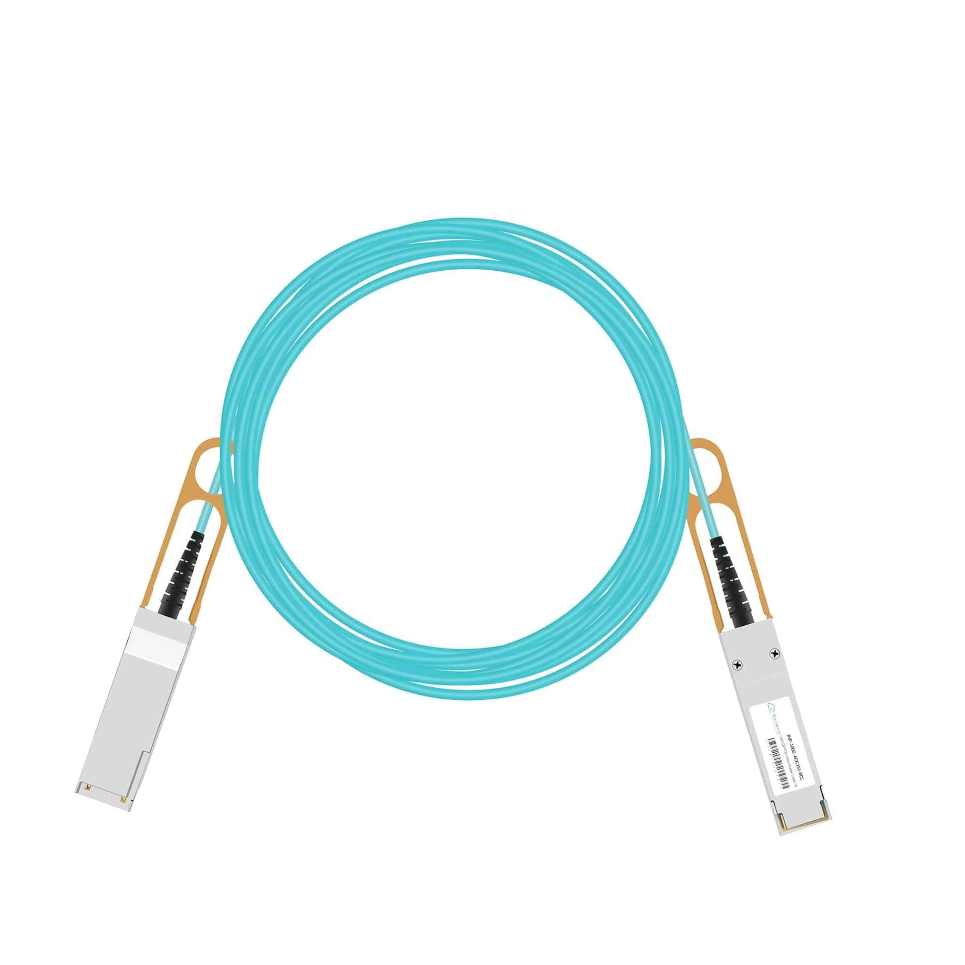 Juniper Compatible 100G QSFP to QSFP Active Optical Cable with Blue Fiber