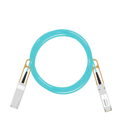 Juniper Compatible 100G QSFP to QSFP Active Optical Cable with Blue Fiber