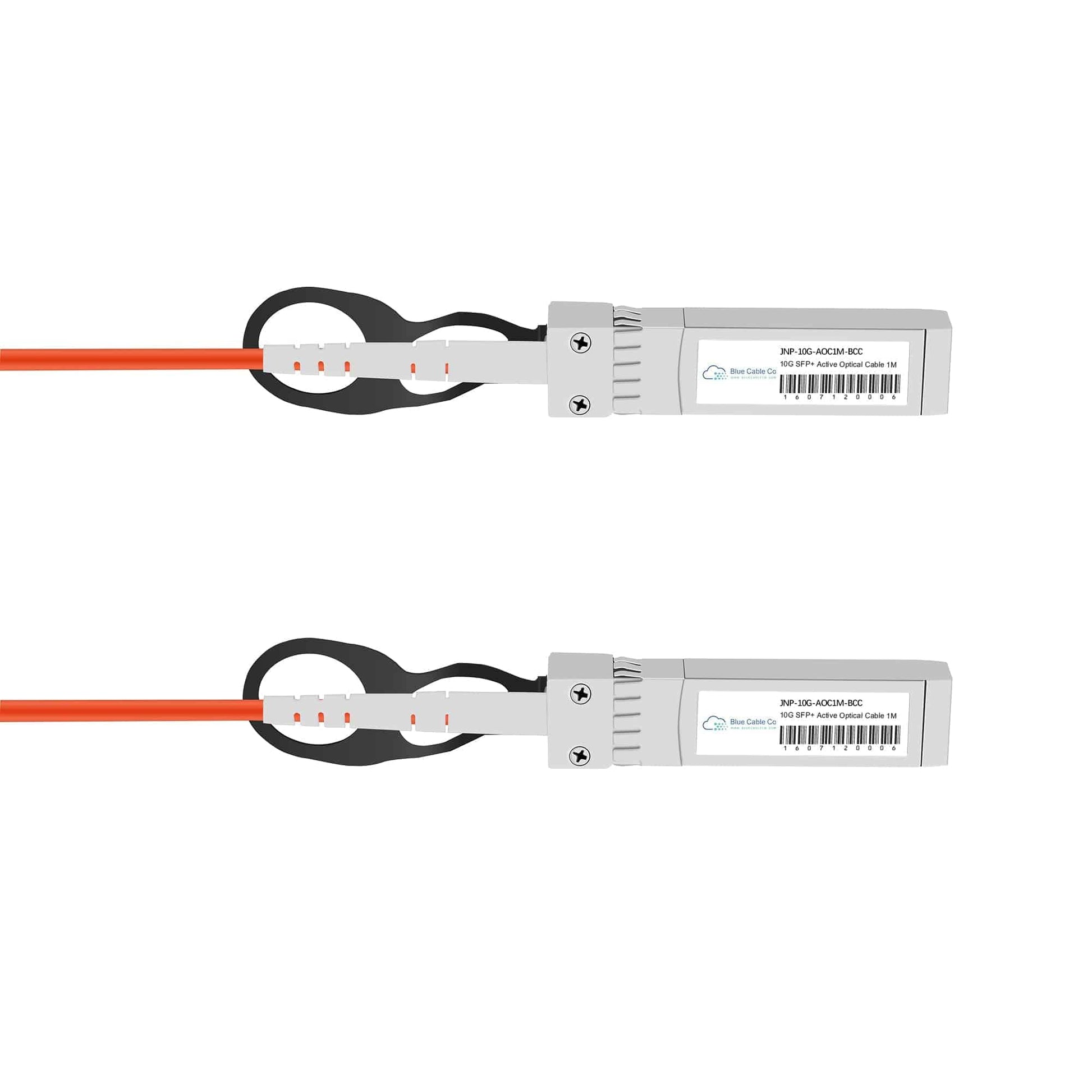 Juniper Compatible 10G SFP+ to SFP+ Active Optical Cable, Orange