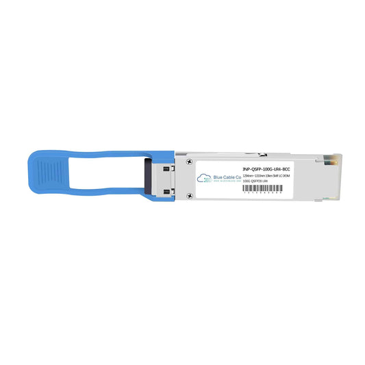 Juniper compatible 100G QSFP-LR4 blue silver fiber optic connector