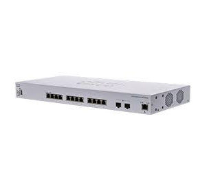 Cisco CBS350-12XT-AU | 12x 10GBASE-T (1G/2.5G/5G/10G) non‑PoE, 2x 10G SFP+ uplinks, L3 static routing, no subscription
