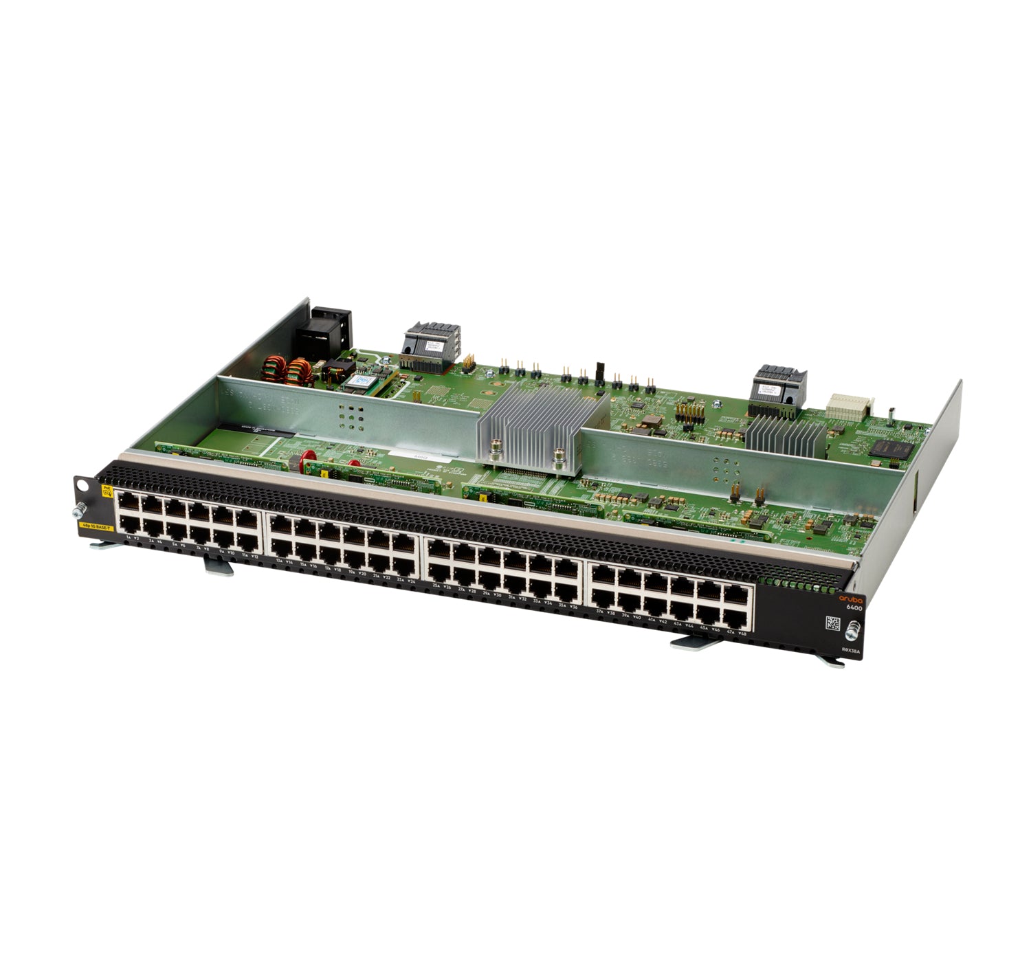 Aruba R0X38B 48-port Gigabit Ethernet PoE+ v2 line card for CX 6400