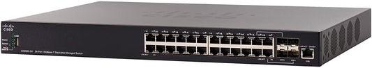 Cisco SX350X-24-K9-AU | 24x1G access | PoE: None | Uplinks: 4x10G (2xSFP+ + 2x10GBase-T) | License: Perpetual